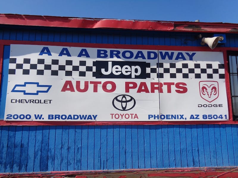 AAA Broadway Auto Parts Used auto parts store at 2000 W Broadway Rd