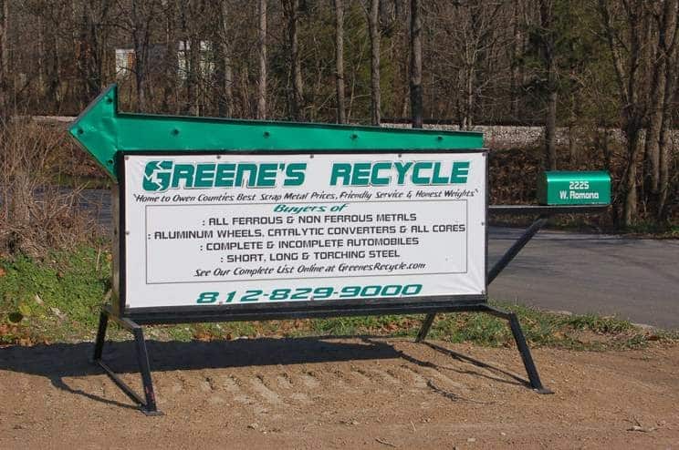 Greene&apos;s Recycle Recycling center at 2225 Ramona Rd