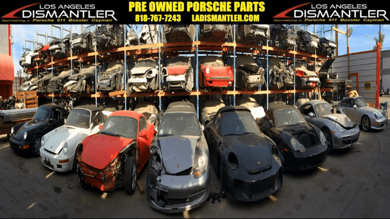 LA Los Angeles Dismantler - Porsche Parts 911 Boxster Cayman Shipping Worldwide 20+ Years Junkyard at 9819 Glenoaks Blvd