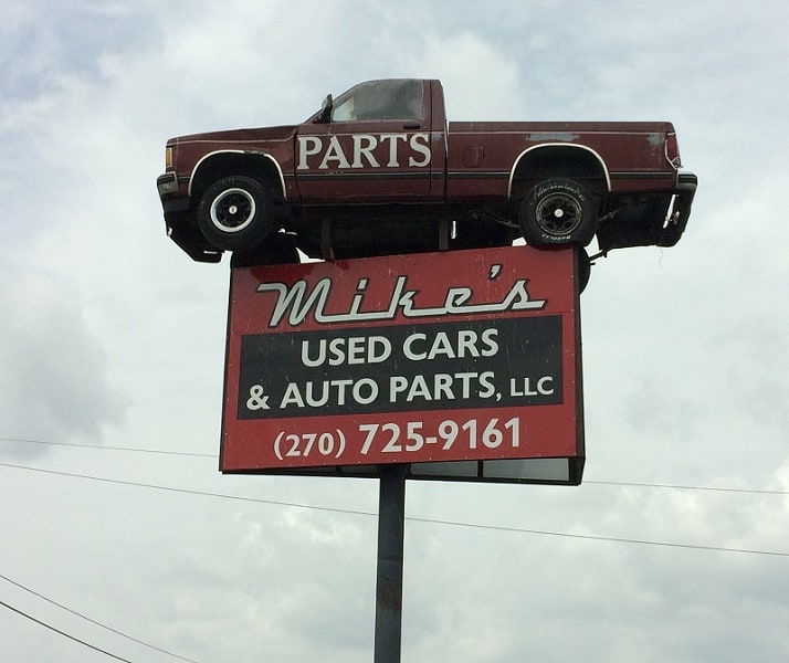 Mike&apos;s Used Cars & Auto Parts Salvage yard at 144 Top Dog Ln