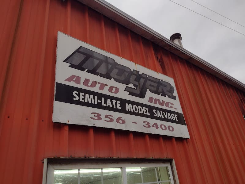 Moyer Auto Salvage Used auto parts store at 14145 Decoursey Pike