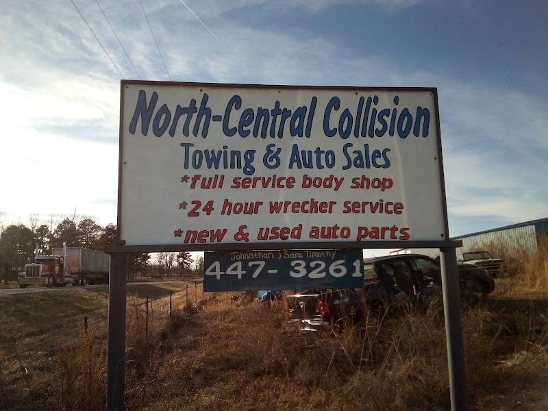 North Central Collision and Auto Salvage Auto body shop at 9318 AR-66