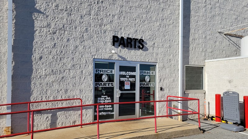 Price Toyota Parts Auto parts store at 168 N Dupont Hwy